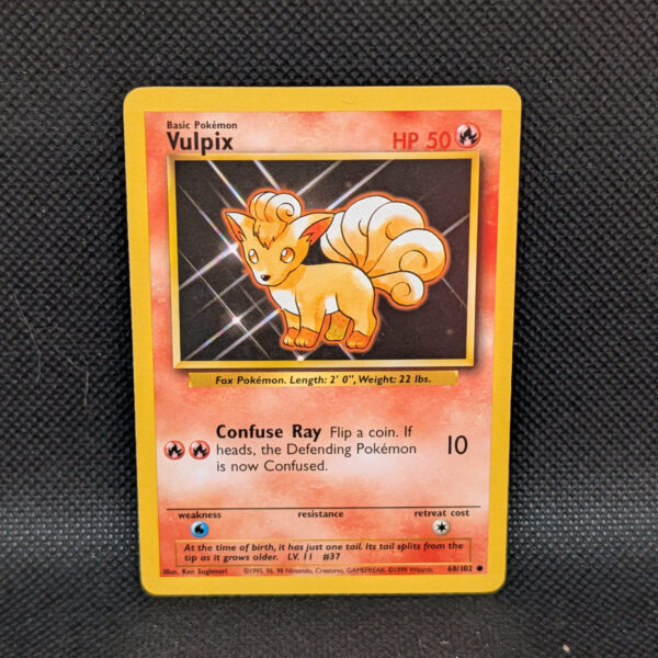 Pokémon Vulpix Base Set 68/102 Common · Lightly Played · Unlimited