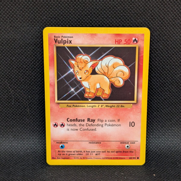 Pokémon Vulpix Base Set 68/102 Common · Near Mint · Unlimited