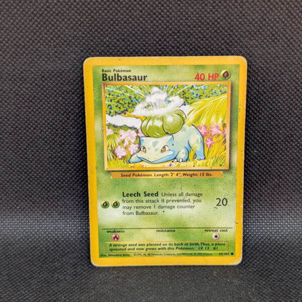 Pokémon Bulbasaur Base Set 44/102 Common Unlimited · Heavily Played