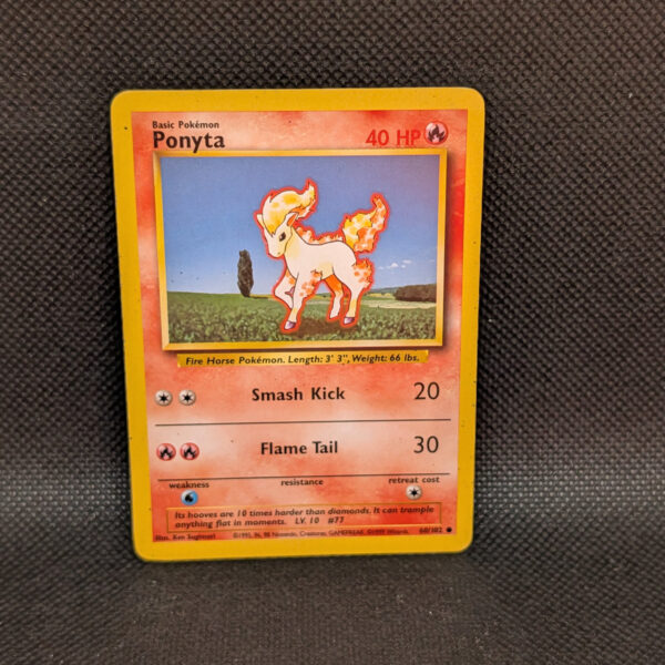 Pokémon Ponyta Base Set 60/102 Common · Lightly Played · Unlimited
