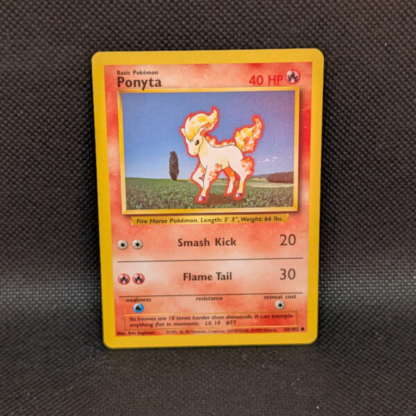 Pokémon Ponyta Base Set 60/102 Common · Lightly Played · Unlimited