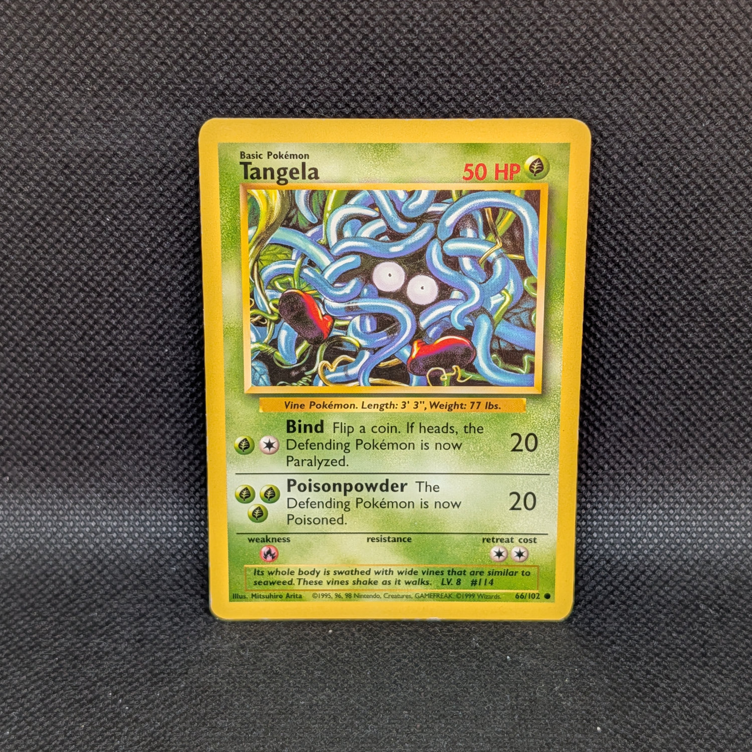 Pokémon Tangela Base Set 66/102 Common · Lightly Played Unlimited