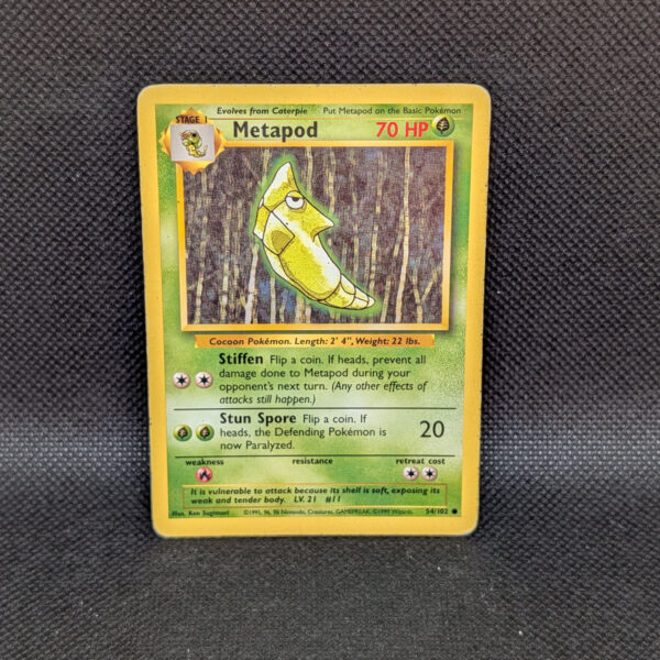 Pokémon Metapod Base Set 54/102 Common · Lightly Played Unlimited