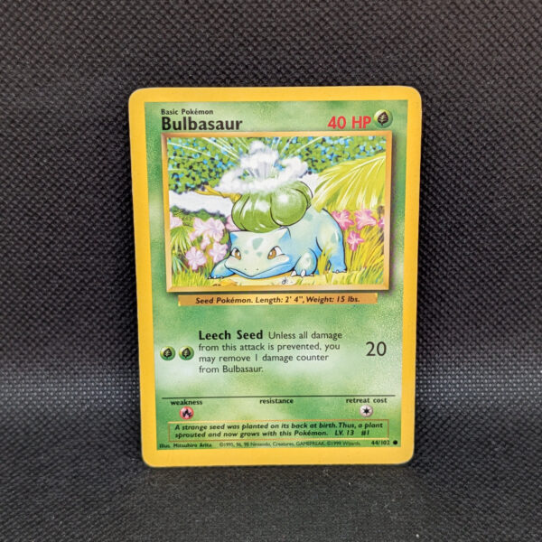 Pokémon Bulbasaur Base Set 44/102 Common Unlimited · Lightly Played