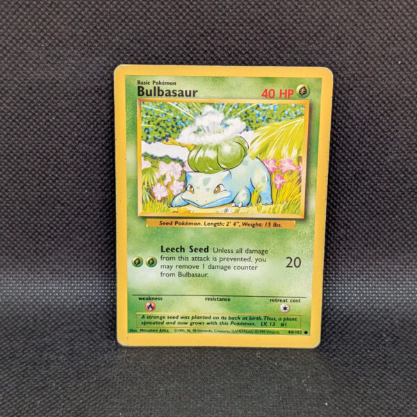 Pokémon Bulbasaur Base Set 44/102 Common · Lightly Played Unlimited