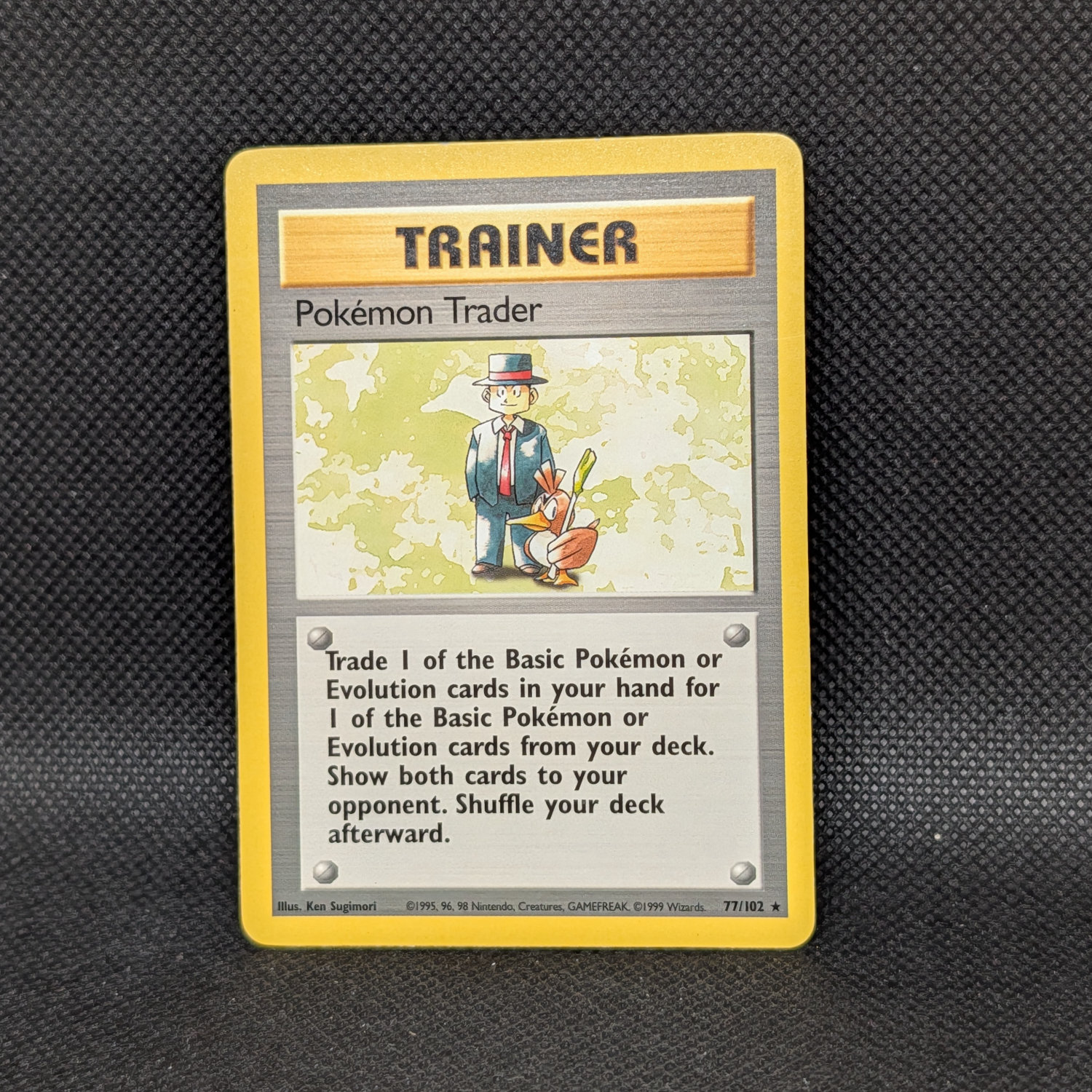 Pokémon Trader Base Set 77/102 Rare Trainer · Near Mint Unlimited