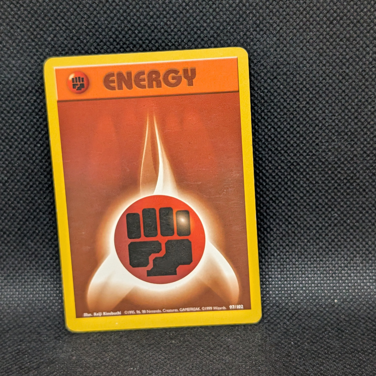 Pokémon Fighting Energy Base Set 97/102 Common Unlimited · Lightly Played