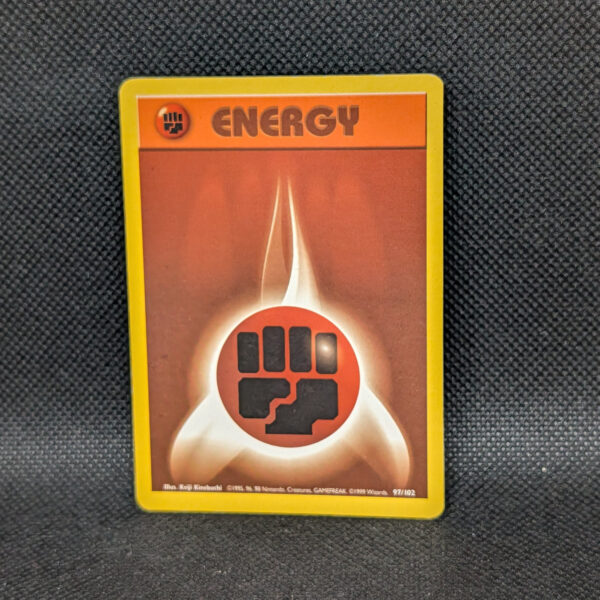 Pokémon Fighting Energy Base Set 97/102 Common Unlimited · Lightly Played