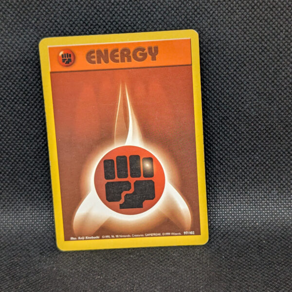 Pokémon Fighting Energy Base Set 97/102 Common · Lightly Played