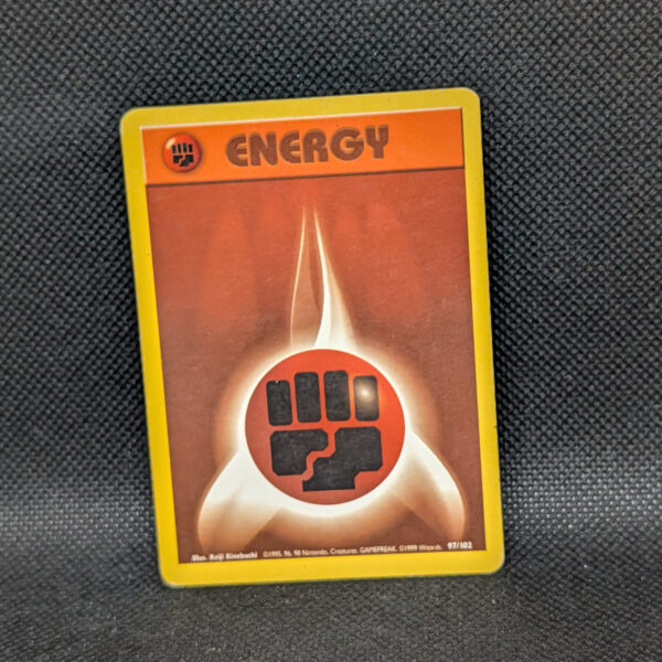 Pokémon Fighting Energy Base Set 97/102 Common Unlimited · Lightly Played
