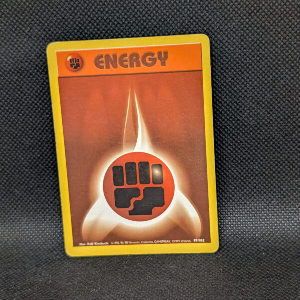 Pokémon Fighting Energy Base Set 97/102 Common · Lightly Played
