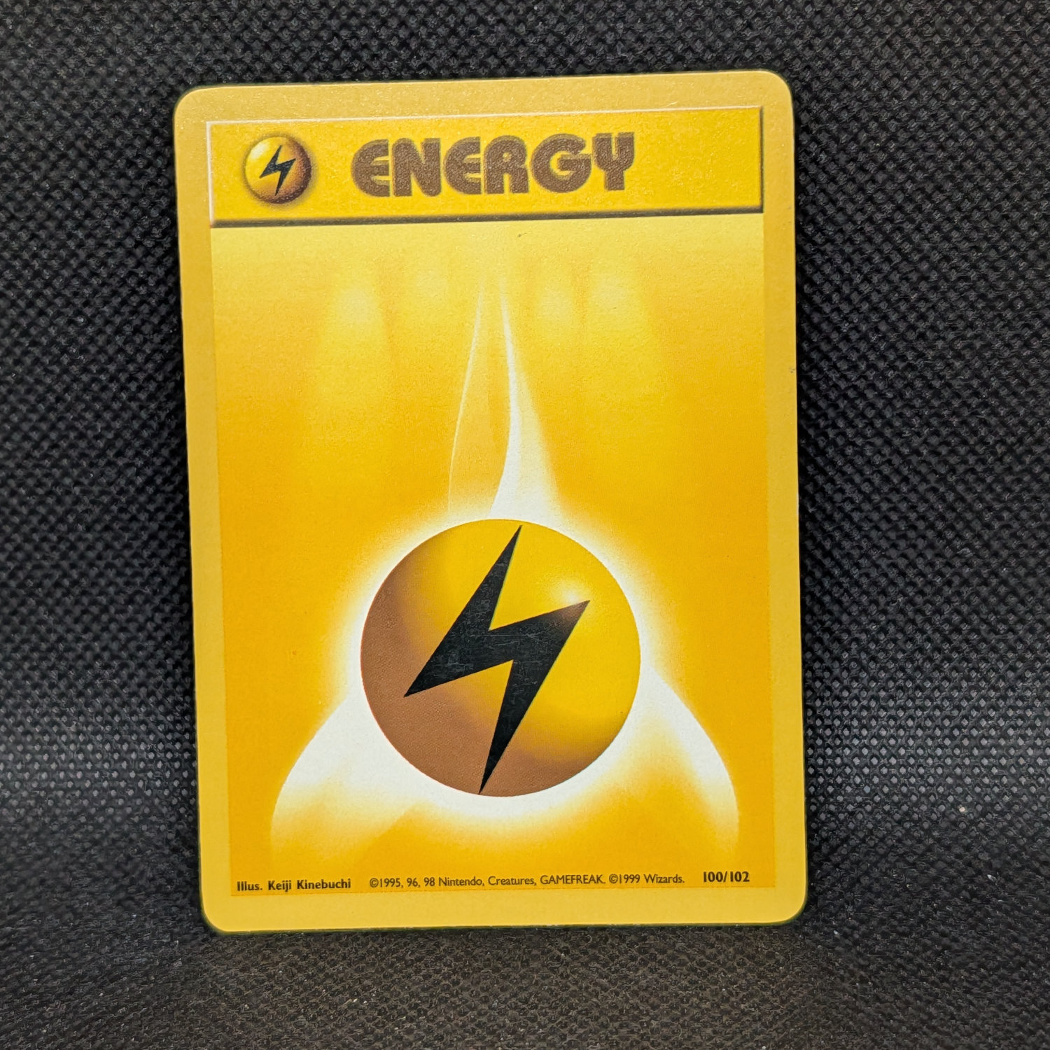 Pokémon Lightning Energy Base Set 100/102 Common Unlimited · Near Mint