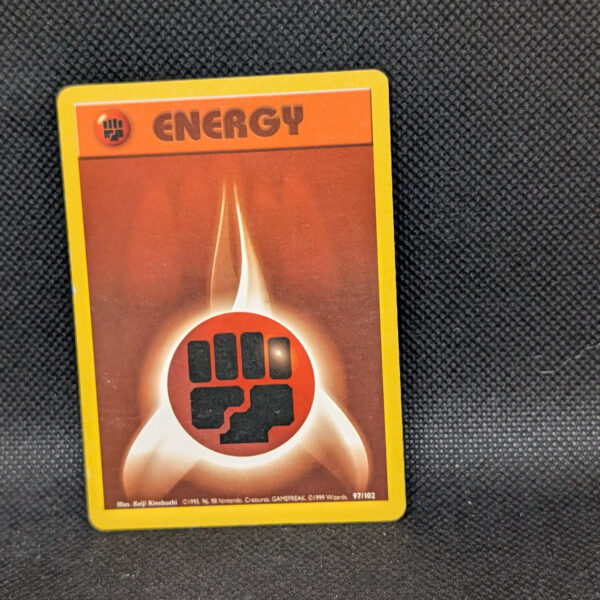 Pokémon Fighting Energy Base Set 97/102 Common Unlimited · Lightly Played