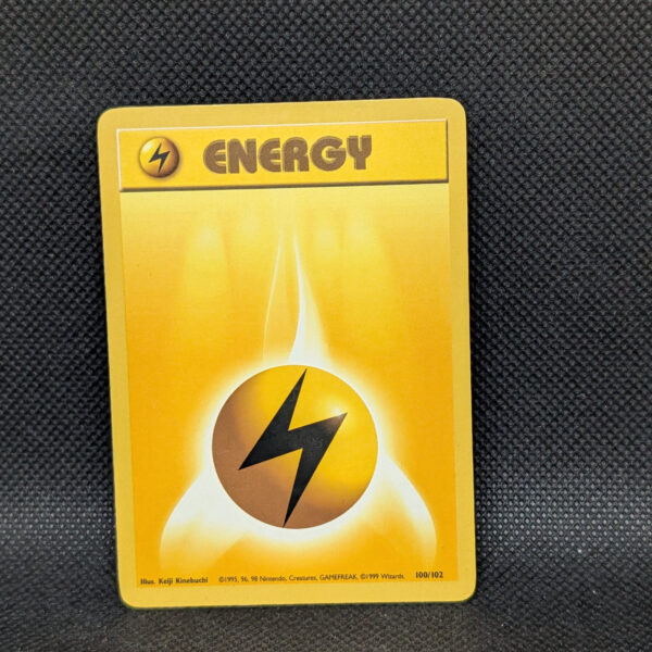 Pokémon Lightning Energy Base Set 100/102 Common · Near Mint