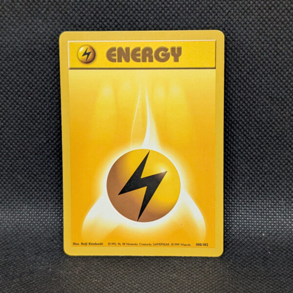 Pokémon Lightning Energy Base Set 100/102 Common · Near Mint