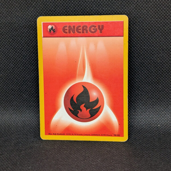 Pokémon Fire Energy Base Set 98/102 Common · Lightly Played Unlimited
