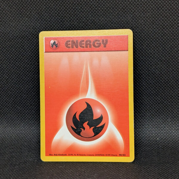 Pokémon Fire Energy Base Set 98/102 Common Unlimited · Lightly Played