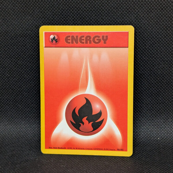Pokémon Fire Energy Base Set 98/102 Common · Lightly Played Unlimited