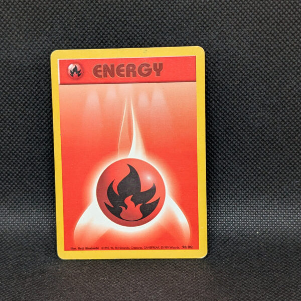 Pokémon Fire Energy Base Set 98/102 Common Unlimited · Lightly Played
