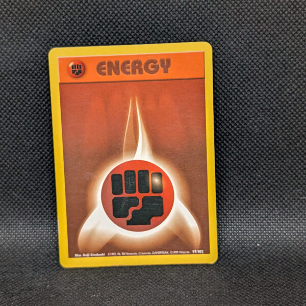 Pokémon Fighting Energy Base Set 97/102 Common · Lightly Played