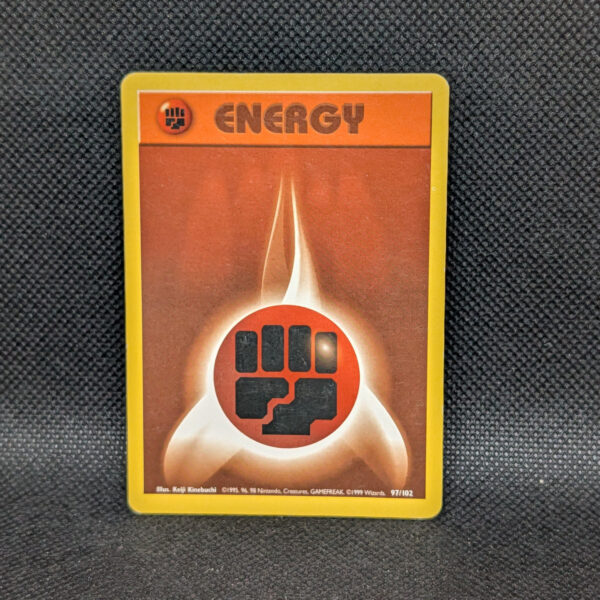 Pokémon Fighting Energy Base Set 97/102 Common Unlimited · Lightly Played