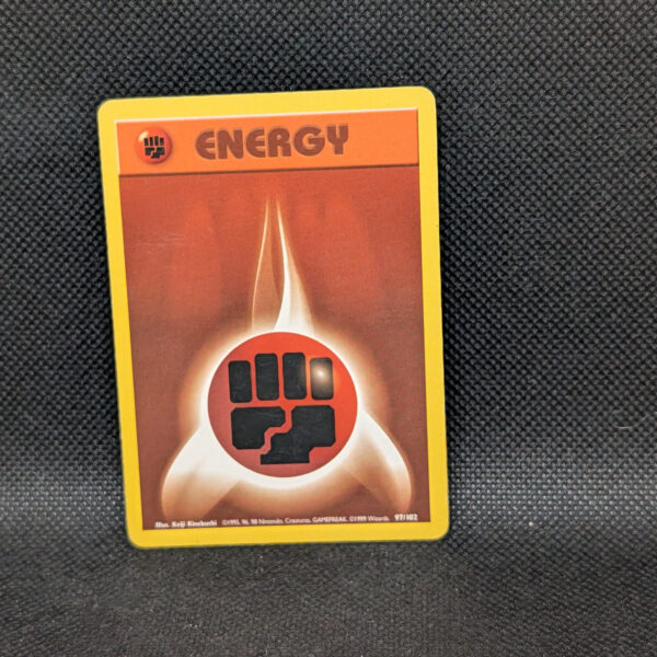 Pokémon Fighting Energy Base Set 97/102 Common · Lightly Played