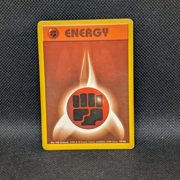 Pokémon Fighting Energy Base Set 97/102 Common Unlimited · Lightly Played