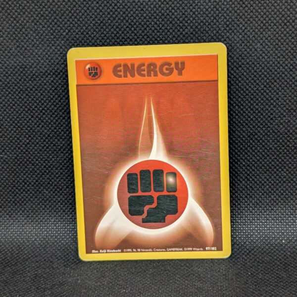 Pokémon Fighting Energy Base Set 97/102 Common · Lightly Played