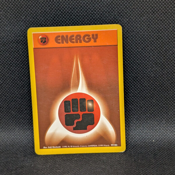 Pokémon Fighting Energy Base Set 97/102 Common · Lightly Played