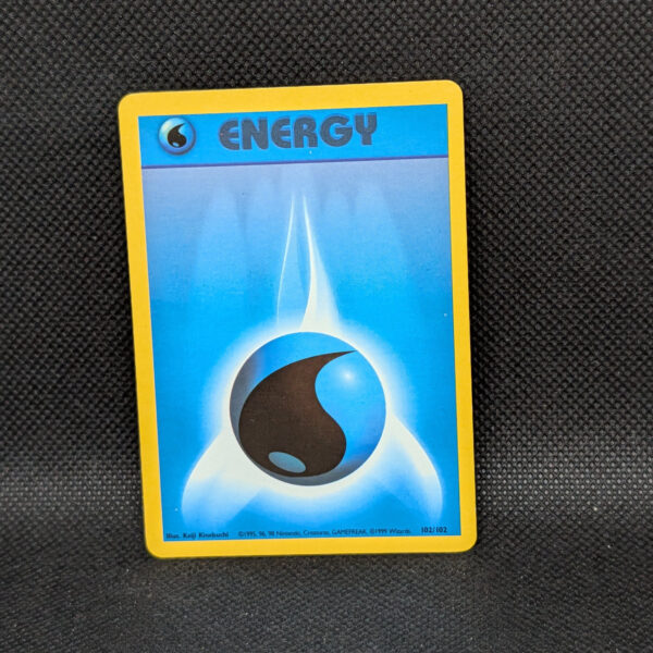 Pokémon Water Energy Base Set 102/102 Common Unlimited · Lightly Played