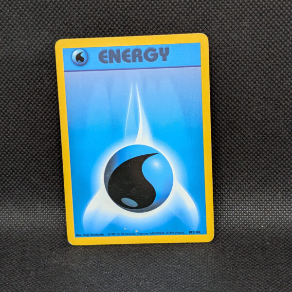 Pokémon Water Energy Base Set 102/102 Common Unlimited · Lightly Played