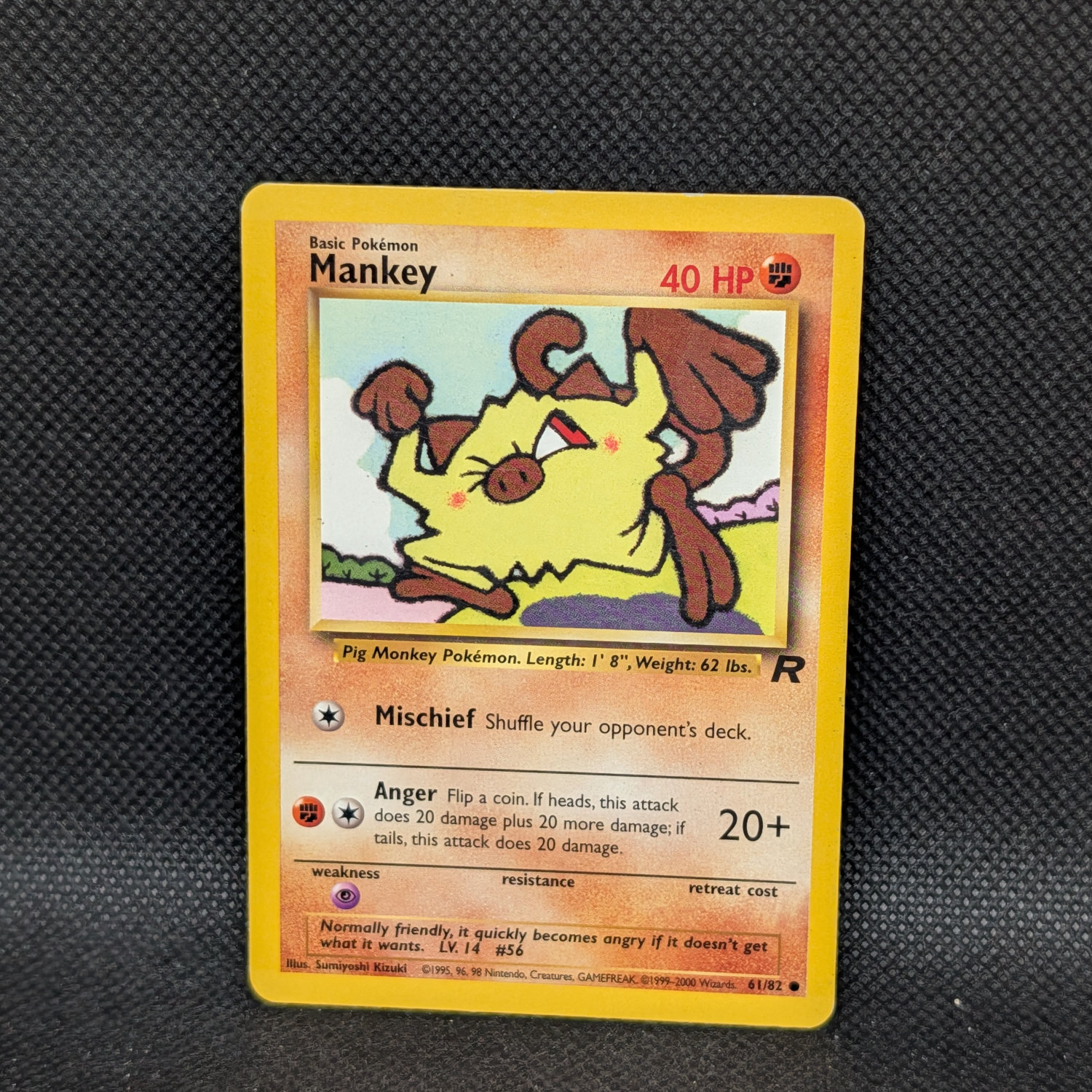 Pokémon Mankey Team Rocket 61/82 Common Unlimited · Lightly Played