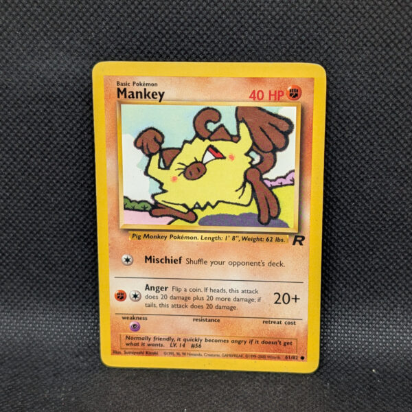 Pokémon Mankey Team Rocket 61/82 Common Unlimited · Lightly Played