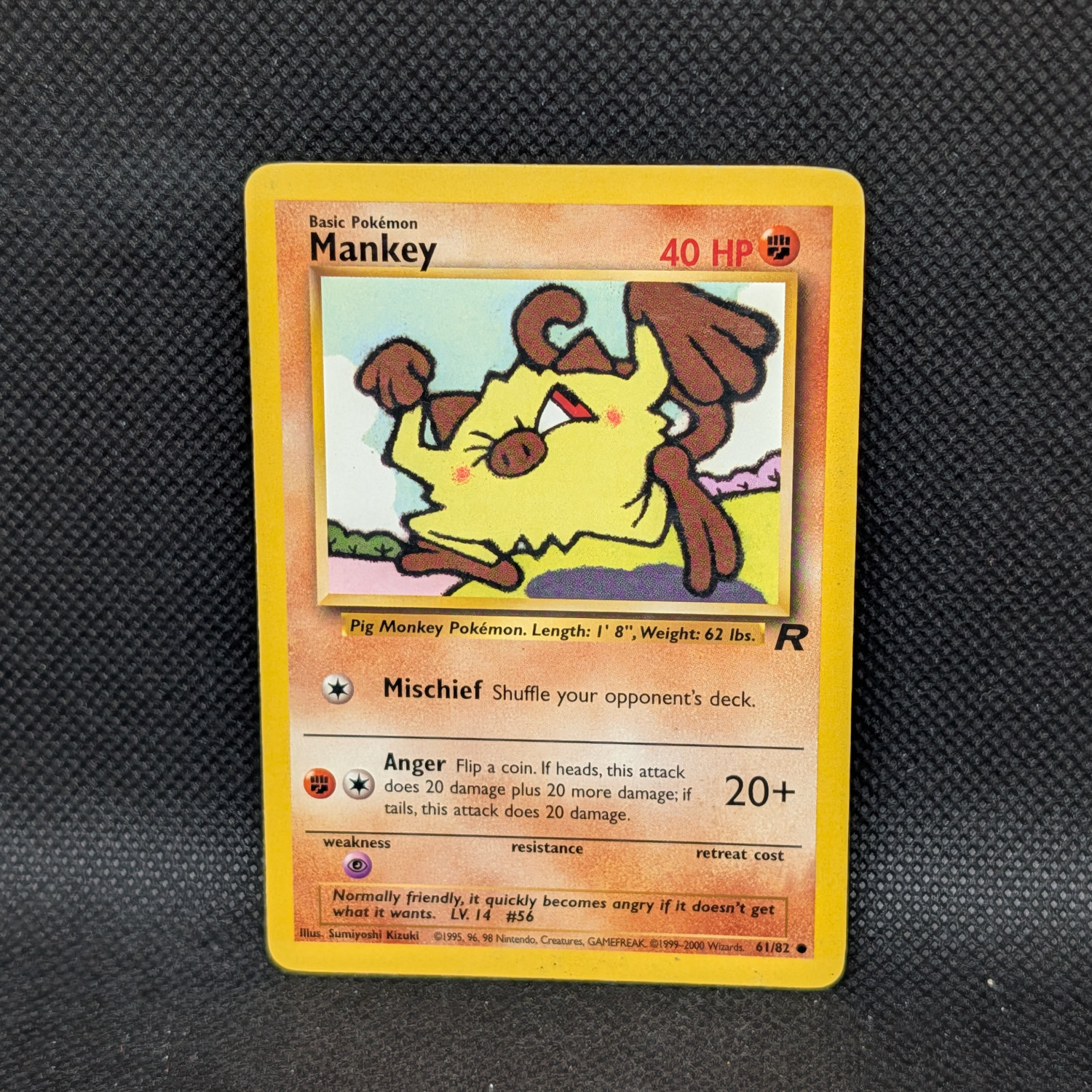 Pokémon Mankey Team Rocket 61/82 Common Unlimited · Lightly Played
