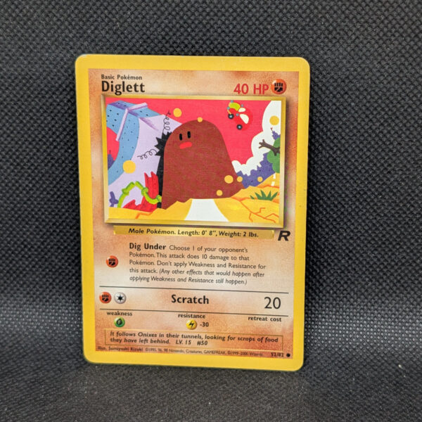 Pokémon Diglett Team Rocket 52/82 Common · Lightly Played