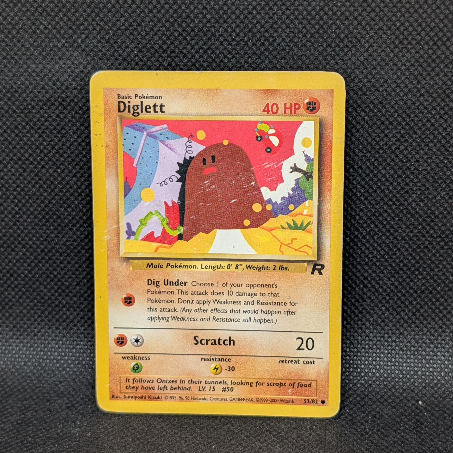 Pokémon Diglett Team Rocket 52/82 Common · Moderately Played