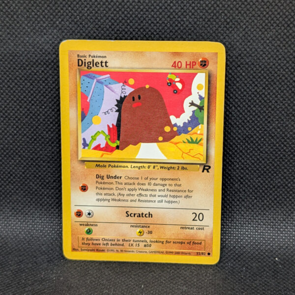 Pokémon Diglett Team Rocket 52/82 Common · Lightly Played