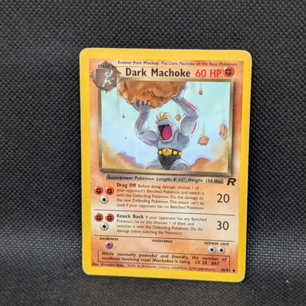 Pokémon Dark Machoke Team Rocket 40/82 Uncommon · Lightly Played