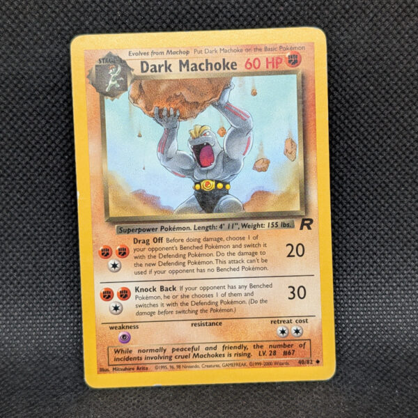 Pokémon Dark Machoke Team Rocket 40/82 Uncommon · Lightly Played
