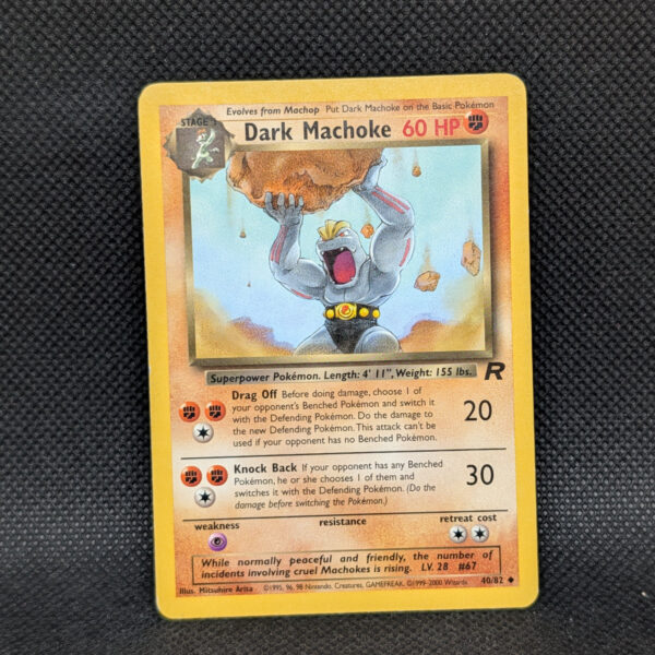 Pokémon Dark Machoke Team Rocket 40/82 Uncommon · Lightly Played