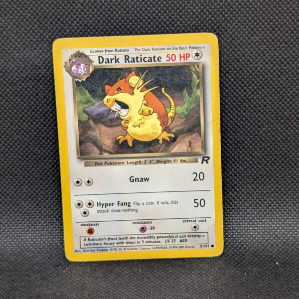 Pokémon Dark Raticate Team Rocket 51/82 Common · Lightly Played