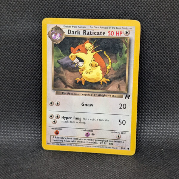Pokémon Dark Raticate Team Rocket 51/82 Uncommon · Lightly Played