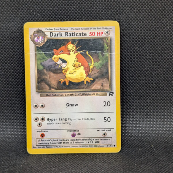 Pokémon Dark Raticate Team Rocket 51/82 Common Unlimited · Heavily Played
