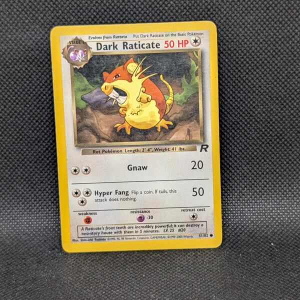 Pokémon Dark Raticate Team Rocket 51/82 Common · Lightly Played