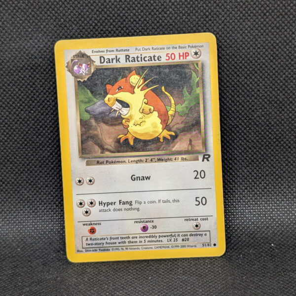 Pokémon Dark Raticate Team Rocket 51/82 Common · Lightly Played