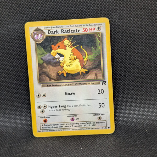Pokémon Dark Raticate Team Rocket 51/82 Common · Lightly Played