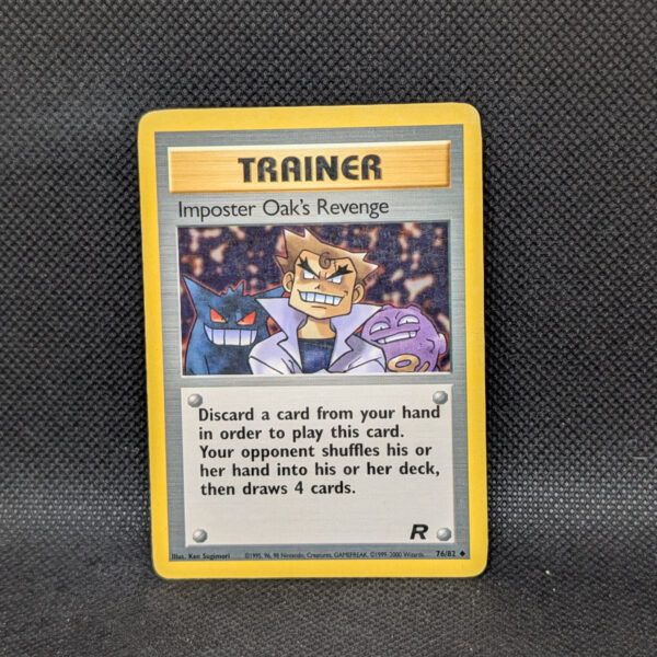 Pokémon Imposter Oak's Revenge Team Rocket 76/82 Trainer · Near Mint
