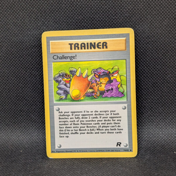 Pokémon Challenge! Team Rocket 74/82 Trainer Common · Lightly Played