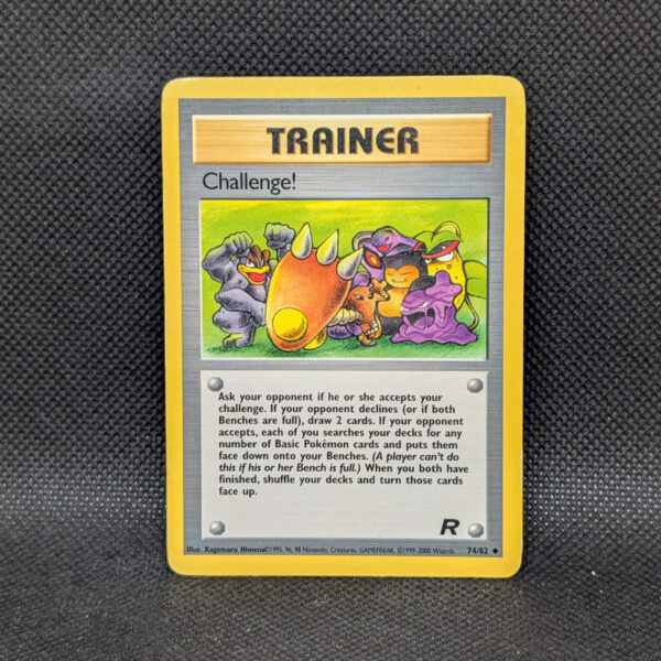 Pokémon Challenge! Team Rocket 74/82 Trainer Common · Near Mint