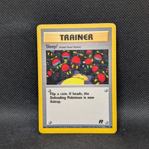 Pokémon Sleep! Rocket's Secret Machine Team Rocket 79/82 Trainer · Lightly Played
